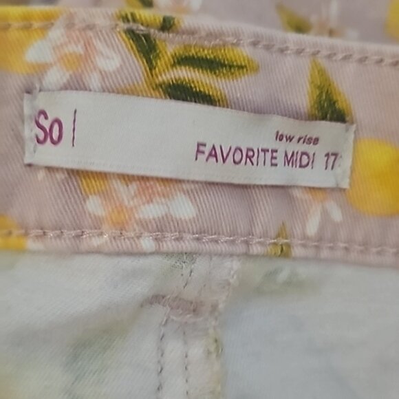 So Pink and Yellow Lemon Shorts Plus Size JR 17 - Picture 4 of 7